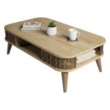 Tavolino da salotto rettangolare quercia 105x60x34h cm - Cigno