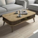 Tavolino da salotto rettangolare quercia 105x60x34h cm - Cigno