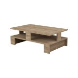 Tavolino da salotto rettangolare quercia 80x50x27h cm - Telescopio