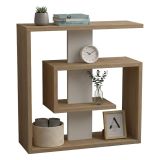 Tavolino da salotto rettangolare quercia e bianco 55x20x57h cm - Rumbia
