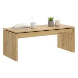 Tavolino da salotto rettangolare rovere nodi 102x50x43h cm - Audi