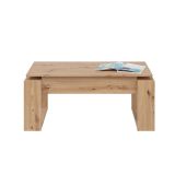 Tavolino da salotto rettangolare rovere nodi 105x45x55h cm - Aspra