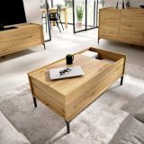 Tavolino da salotto rettangolare rovere nodi 99x60x41h cm - Alexius