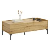 Tavolino da salotto rettangolare rovere nodi 99x60x41h cm - Alexius