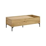 Tavolino da salotto rettangolare rovere nodi 99x60x41h cm - Alexius