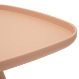 Tavolino da Salotto Rosa Adatto per Indoor-outdoor Angoli Arrotondati Forma Quadrato 48x48x50h cm, Colore Ripiano Rosa - Matata
