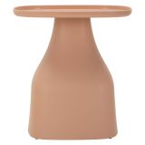 Tavolino da Salotto Rosa Adatto per Indoor-outdoor Angoli Arrotondati Forma Quadrato 48x48x50h cm, Colore Ripiano Rosa - Matata