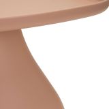 Tavolino da Salotto Rosa Adatto per Indoor-outdoor Angoli Arrotondati Forma Rettangolare 48x48x38h cm, Colore Ripiano Rosa - Inhamb
