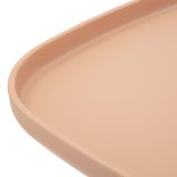 Tavolino da Salotto Rosa Adatto per Indoor-outdoor Angoli Arrotondati Forma Rettangolare 48x48x38h cm, Colore Ripiano Rosa - Inhamb