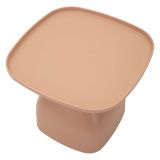 Tavolino da Salotto Rosa Adatto per Indoor-outdoor Angoli Arrotondati Forma Rettangolare 48x48x38h cm, Colore Ripiano Rosa - Inhamb