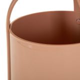 Tavolino da Salotto Rosa Forma Rotondo Colore Ripiano Rosa 46x54x46h cm, Materiale Piano in Plastica - Inle