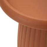 Tavolino da Salotto Rosso Adatto per Indoor-outdoor Forma Rotondo 52x45x52h cm, Colore Ripiano Rosso - Kampot