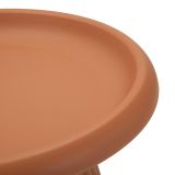 Tavolino da Salotto Rosso Adatto per Indoor-outdoor Forma Rotondo 52x45x52h cm, Colore Ripiano Rosso - Kampot