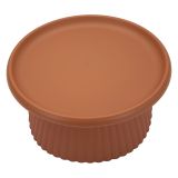 Tavolino da Salotto Rosso Adatto per Indoor-outdoor Forma Rotondo 71x35x71h cm, Colore Ripiano Rosso - Gamirese