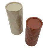 Tavolino da Salotto Rosso Beige set da 2 Forma Rotondo 34x74x34h cm, Colore Ripiano Rosso - Ganipara