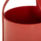 Tavolino da Salotto Rosso Forma Rotondo Colore Ripiano Rosso 46x54x46h cm, Materiale Piano in Plastica - Inle