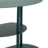 Tavolino da Salotto Verde 3 Ripiani 3 Ripiani 9x31x54h cm, 2 Vani - Ganale