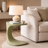 Tavolino da Salotto Verde Adatto per Indoor-outdoor Forma Rettangolare 44x54x44h cm, Colore Ripiano Verde - Bagan