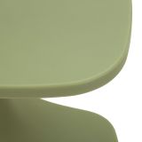 Tavolino da Salotto Verde Adatto per Indoor-outdoor Forma Rettangolare 44x54x44h cm, Colore Ripiano Verde - Bagan
