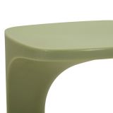 Tavolino da Salotto Verde Adatto per Indoor-outdoor Forma Rettangolare 44x54x44h cm, Colore Ripiano Verde - Bagan