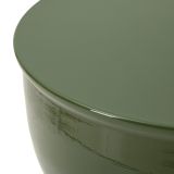 Tavolino da Salotto Verde Forma Rotondo Colore Ripiano Verde 33x50x33h cm, Materiale Piano in Metallo - Gorkha