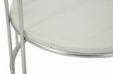 Tavolino salotto circolare argento 40x40x76h cm - Biferno