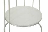 Tavolino salotto circolare argento 40x40x76h cm - Biferno