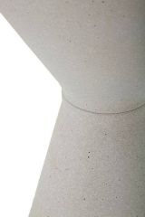Tavolino salotto conico bianco 44x44x63h cm - Daunia