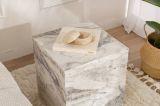 Tavolino salotto cubico marmo 45x45x50h cm - Imogen