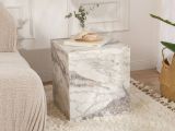 Tavolino salotto cubico marmo 45x45x50h cm - Imogen