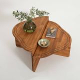Tavolino salotto irregolare quercia 90x90x40h cm - Emiri