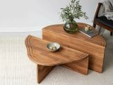 Tavolino salotto irregolare quercia 90x90x40h cm - Emiri