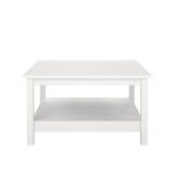 Tavolino salotto quadrato bianco 81x81x45h cm - Casato
