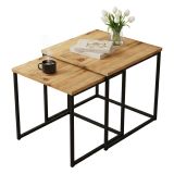 Tavolino salotto quadrato quercia 50x50x48h cm - Magliano