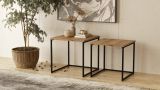 Tavolino salotto quadrato quercia 50x50x48h cm - Magliano