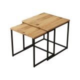 Tavolino salotto quadrato quercia 50x50x48h cm - Magliano