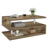 Tavolino salotto rettangolare acero 90x55x41h cm - Natalia