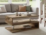 Tavolino salotto rettangolare acero 90x55x41h cm - Natalia
