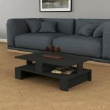 Tavolino salotto rettangolare antracite 80x50x27h cm - Telescopio