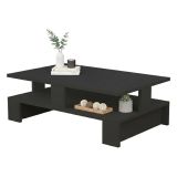Tavolino salotto rettangolare antracite 80x50x27h cm - Telescopio