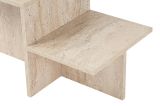 Tavolino salotto rettangolare beige 80x40x40h cm - Varian