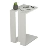Tavolino salotto rettangolare bianco 30x40x57h cm - Orione