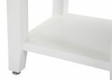 Tavolino salotto rettangolare bianco 45x40x54h cm con 1 cassetto - Guru