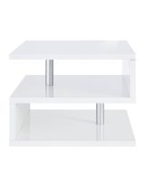 Tavolino salotto rettangolare bianco 55x55x41h cm - Chanthu