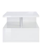 Tavolino salotto rettangolare bianco 55x55x41h cm - Chanthu