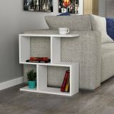 Tavolino salotto rettangolare bianco 60x20x60h cm - Fabrizia