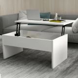 Tavolino salotto rettangolare bianco 90x45x52h cm - Marinone