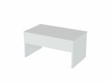 Tavolino salotto rettangolare bianco 90x45x52h cm - Marinone