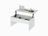Tavolino salotto rettangolare bianco 90x45x52h cm - Marinone