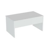 Tavolino salotto rettangolare bianco 90x45x52h cm - Marinone